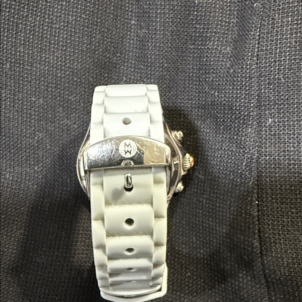 Michele Women's Silver and White Watch-Authentic! - Picture 4 of 4